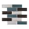 Andova Tiles SAMPLE-Daazen Borealis 2 in. x 6 in. Glass Mosaic Wall Tile SAM-ANDDAA973 - alternate 1